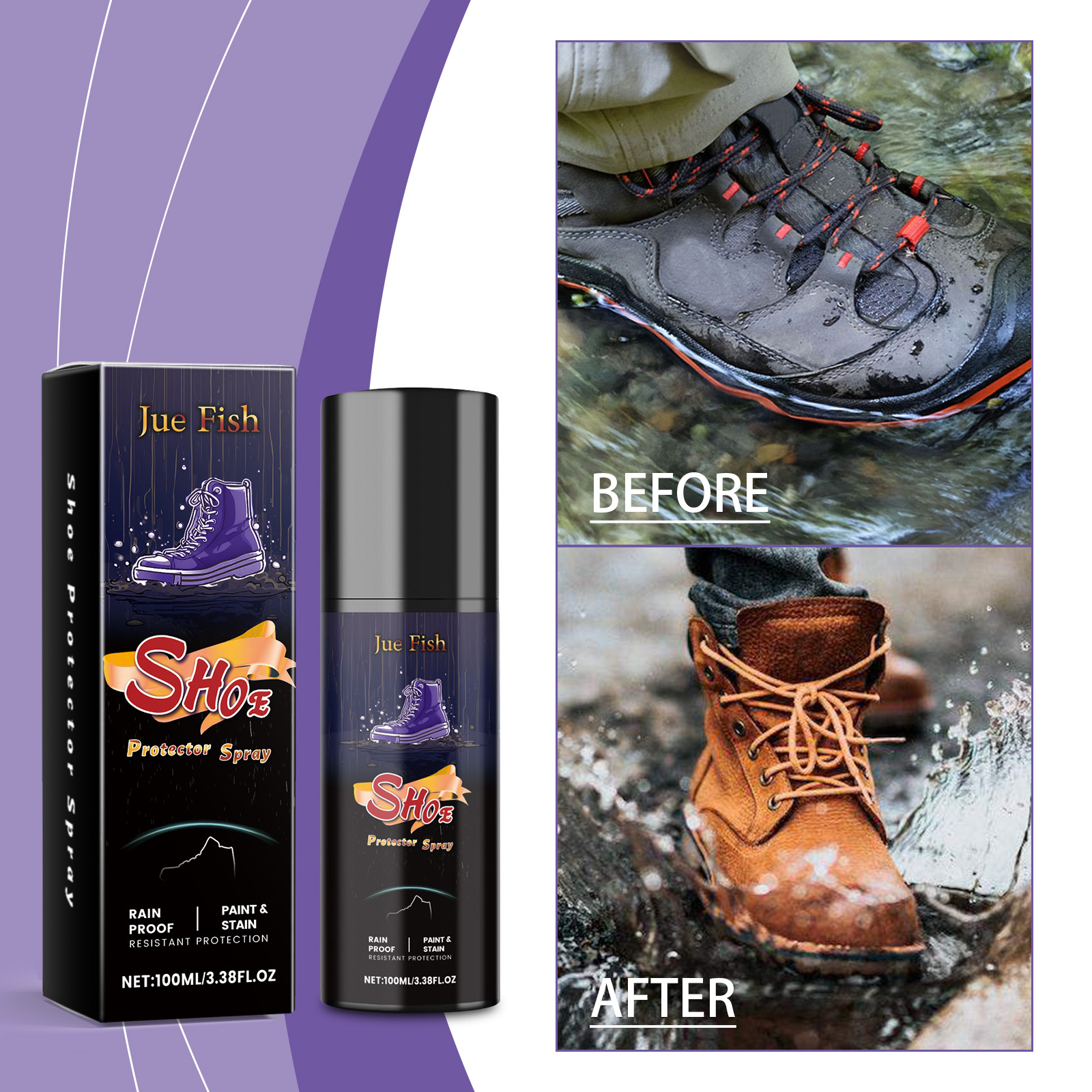 Sneaker Protector Spray - 100ML Shoe Protector Spray Cleaning Dirts