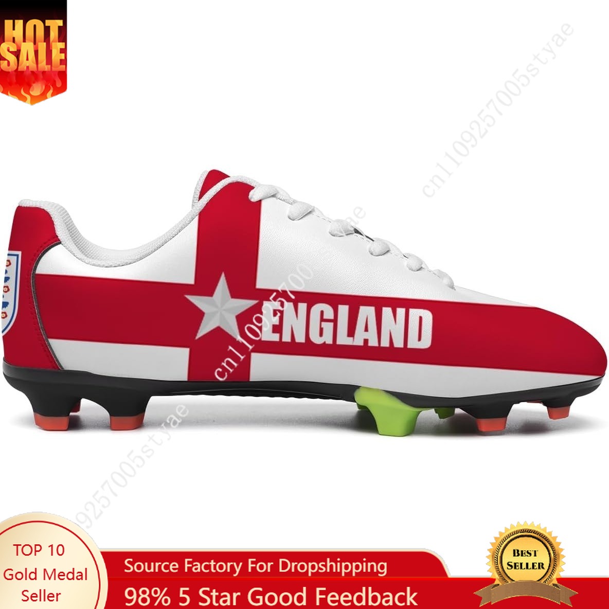 Sneaker Career - Soccer Shoes Men Womens England Flag
