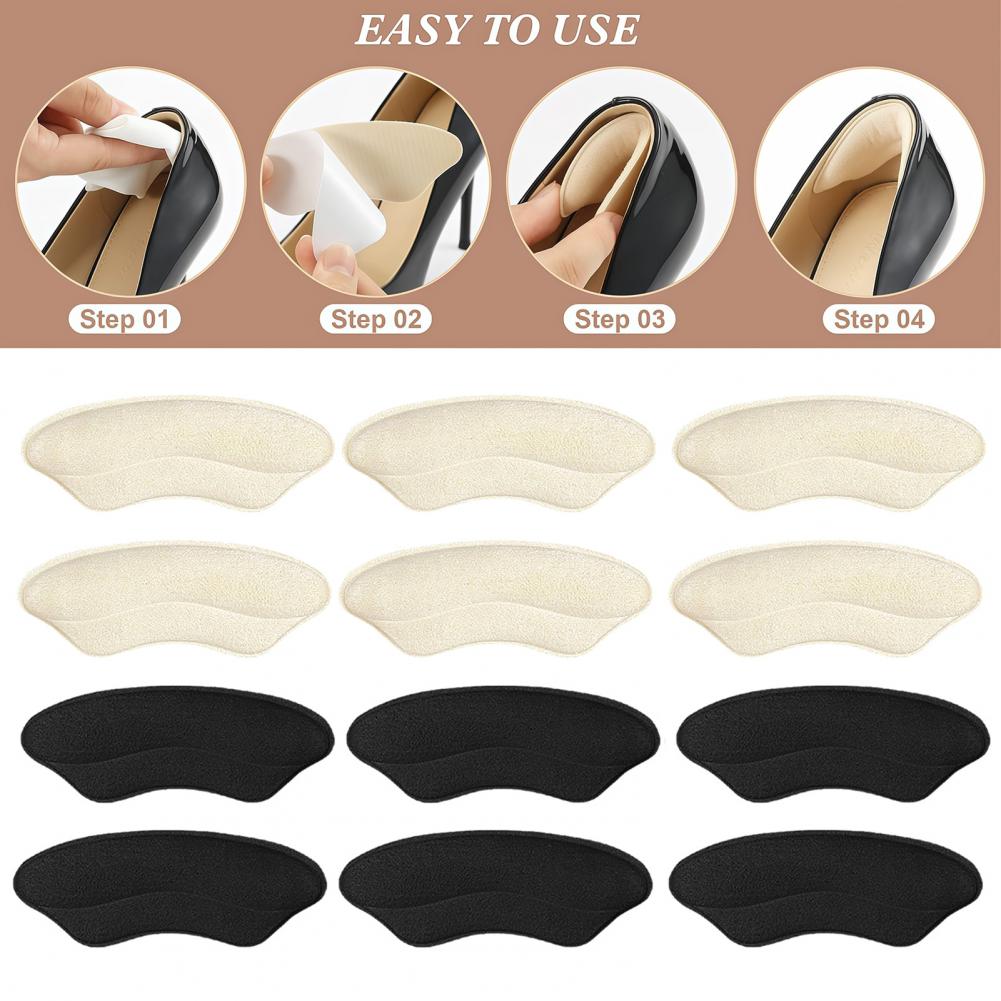 Heel Liner Grip - Soft Sponge Heel Grips Cushion Pads,