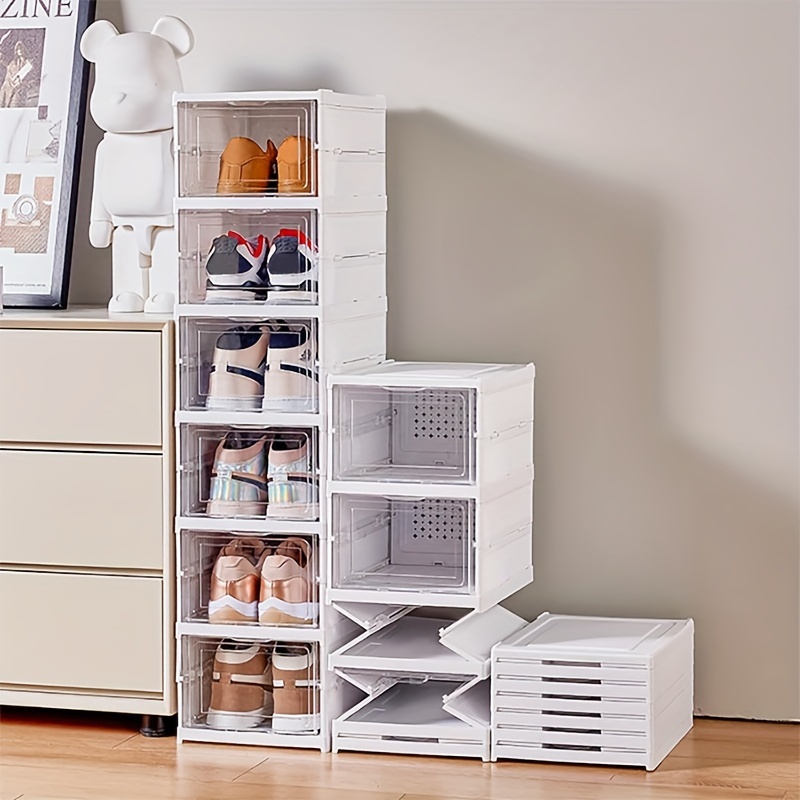 Shoe Box Display - Dust Proof Stackable 6 Layer Transparent