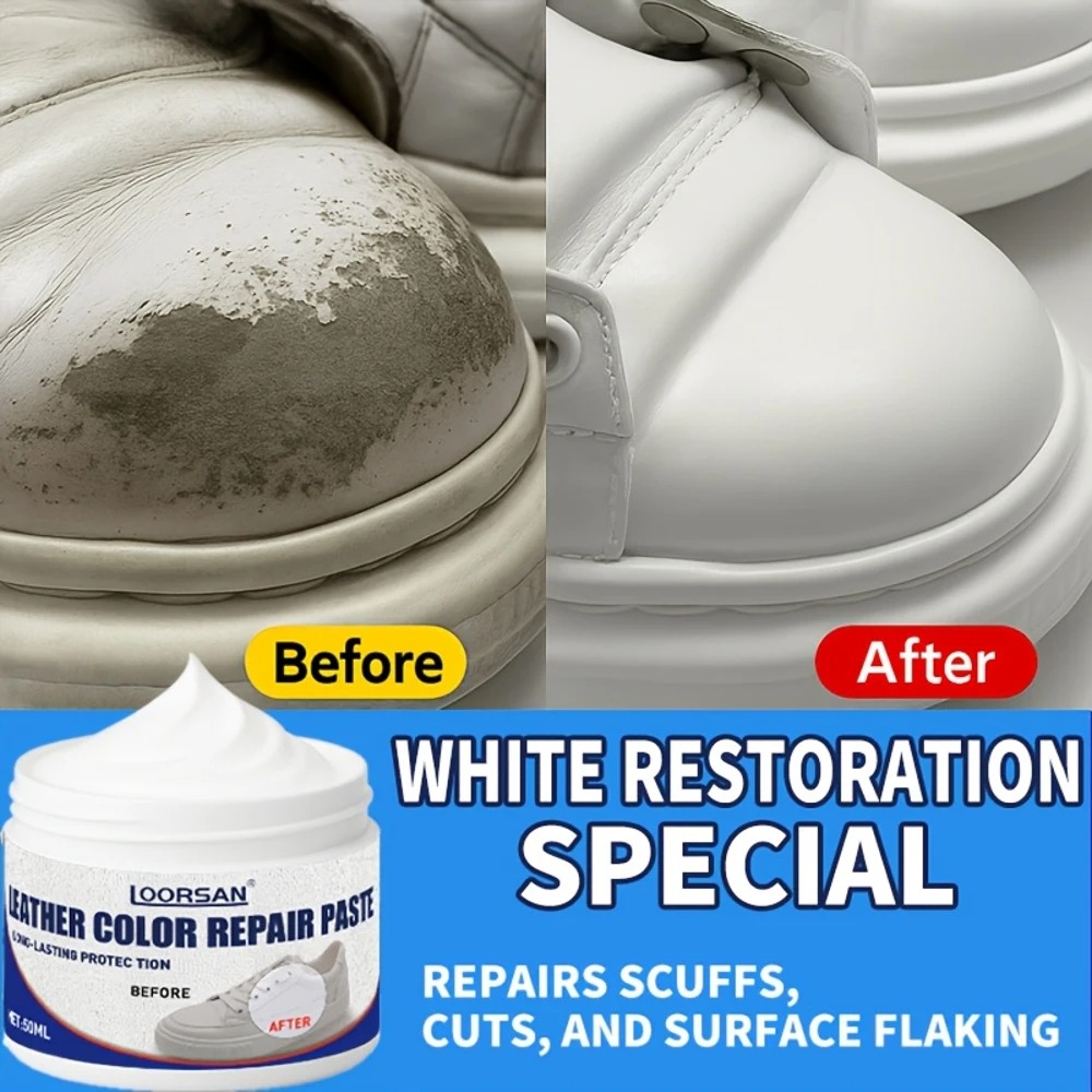 KJM White Leather Repair Cream - Sneaker Care Spray review and price