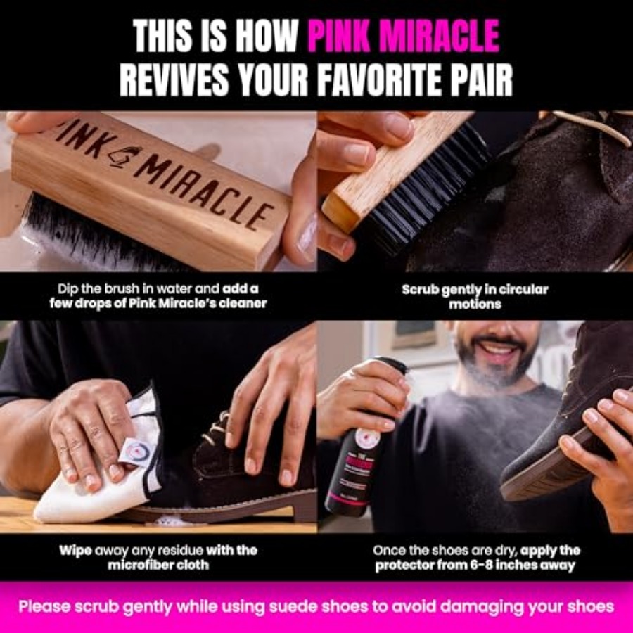 Pink Miracle Shoe Care Kit - I - Sneaker Protector Spray review and price
