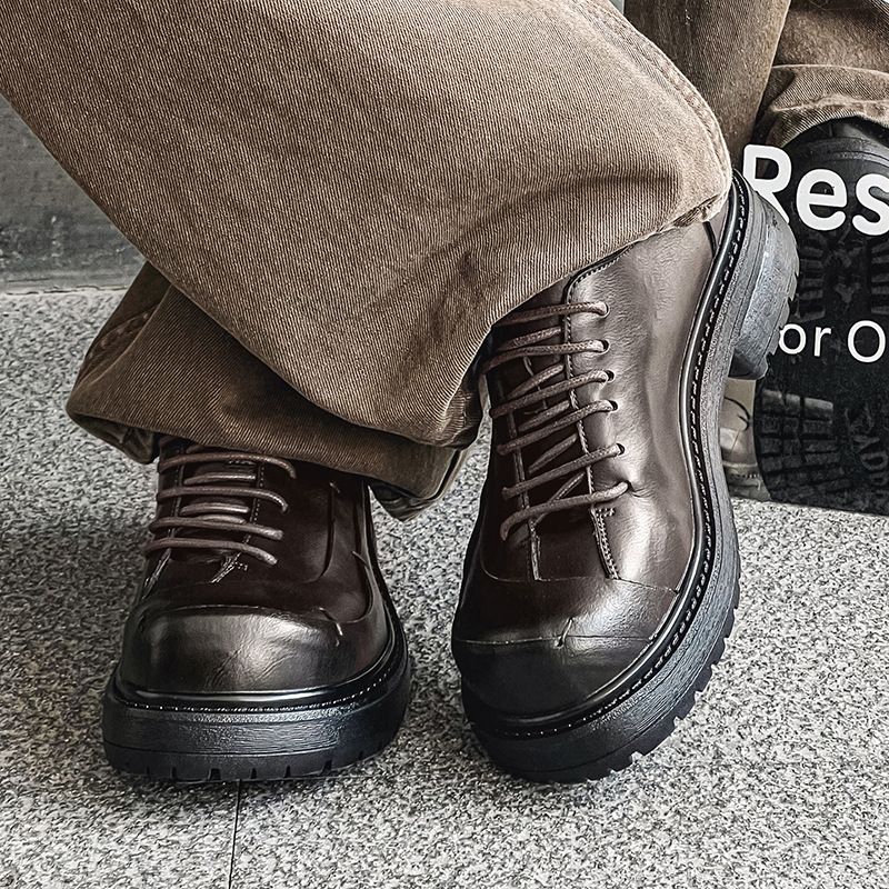 Men's Brown Leather Shoes Men' - Sneaker Career review and price
