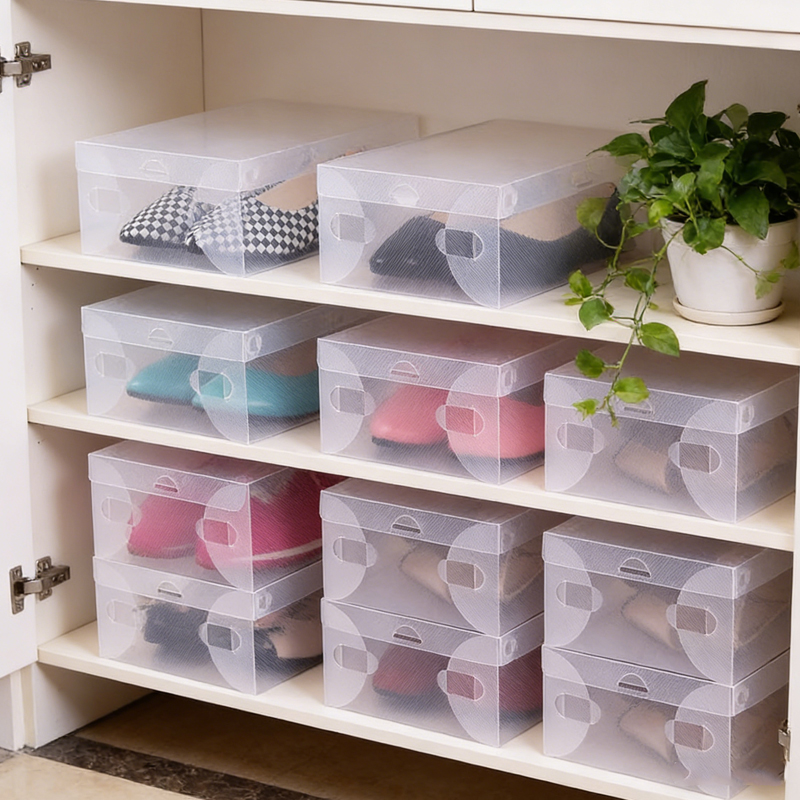 12 Piece Transparent Shoe Box  - Shoe Box Display review and price