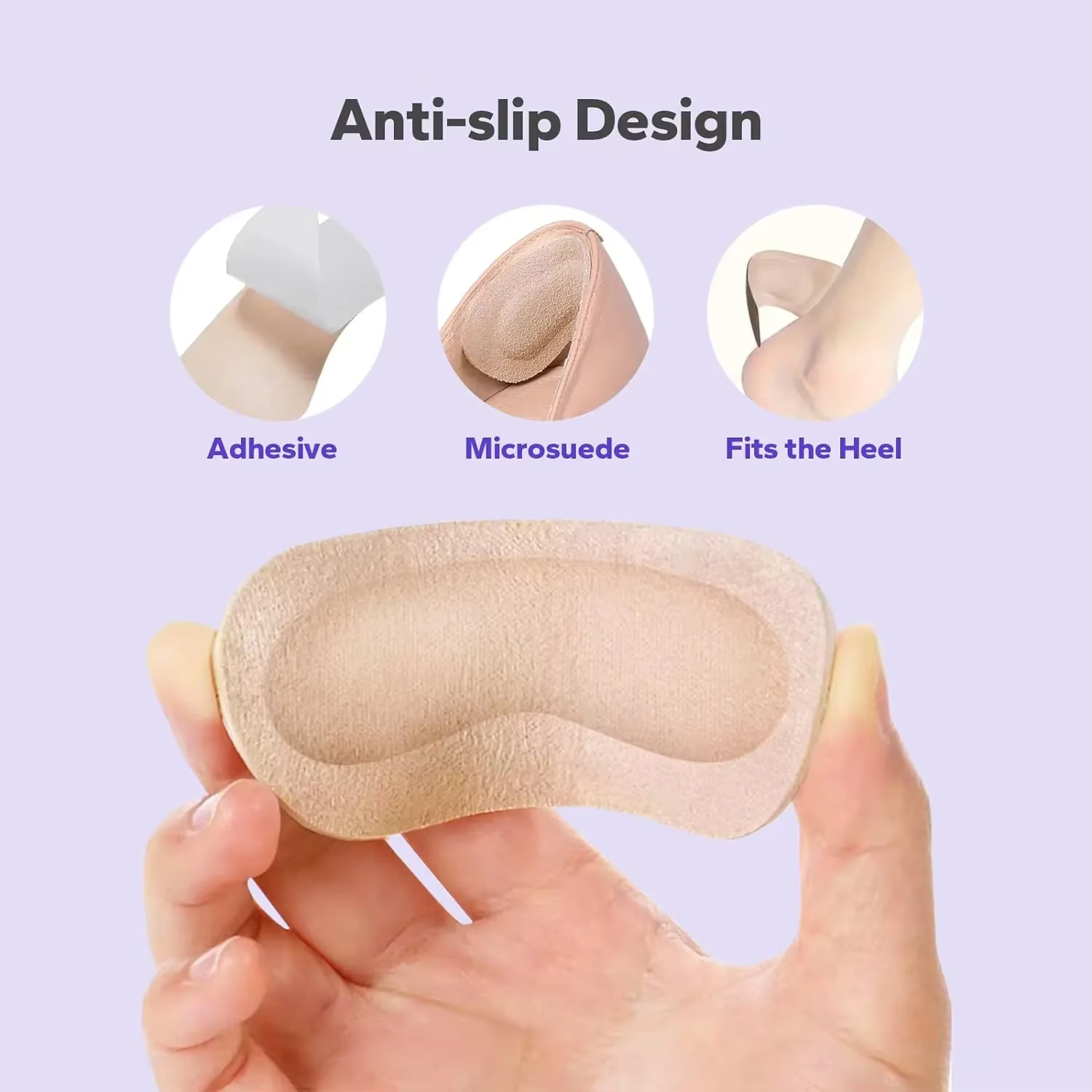 Fashion 2pcs Practical Sticky  - Heel Liner Grip review and price