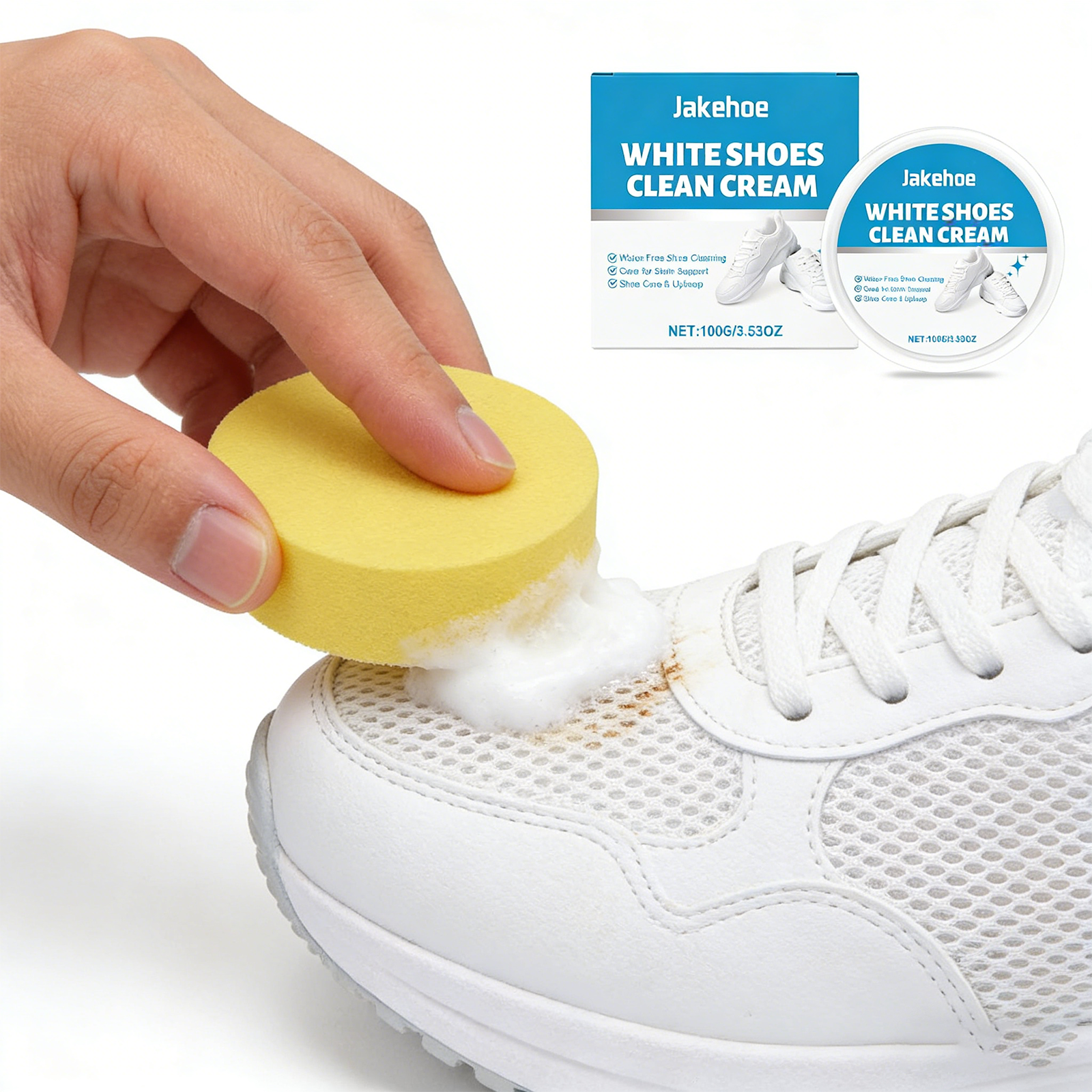 White Shoe Cleaner Cream Sneak - Sneaker Care White review and price
