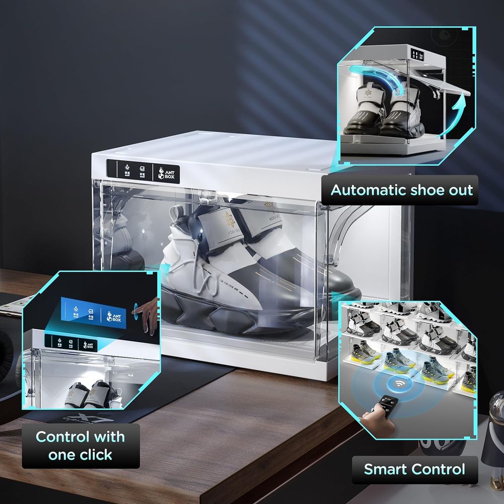 Smart LED Shoe Organizer, Clea - Shoe Box Display review and price