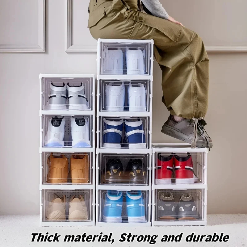 6 Layers Foldable Transparent  - Shoe Box Display review and price