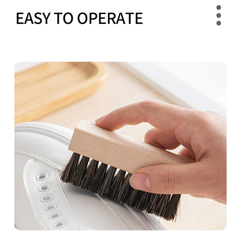 Useful Wood Handle Shoe Brush  - Sneaker Cleaning Kit review and price